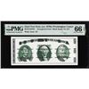 Image 1 : Circa 1970's Washington Center Giori Test Note PMG Gem Uncirculated 66EPQ