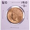 1910-D $10 Indian Head Eagle Gold Coin
