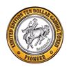 Image 1 : .999 Fine Silver Pioneer Laughlin, NV $10 Limited Edition Gaming Token