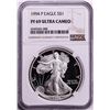 Image 1 : 1994-P $1 Proof American Silver Eagle Coin NGC PF69 Ultra Cameo