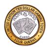 Image 1 : .999 Silver Four Queens Casino Hotel Las Vegas $10 Limited Edition Gaming Token