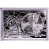 Image 1 : 1995 $1 American Silver Eagle Coin & 2oz Silver Bar Set