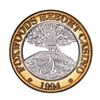 Image 1 : .999 Fine Silver Foxwoods Resort and Casino, CT $10 Casino Limited Edition Gaming Token