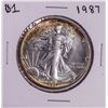 1987 $1 American Silver Eagle Coin Nice Toning