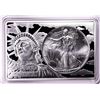 Image 1 : 1993 $1 American Silver Eagle Coin & Two Ounce Bar Set