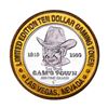 Image 2 : .999 Fine Silver Sam's Town Casino Las Vegas $10 Limited Edition Gaming Token
