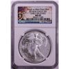 Image 1 : 2014(W) $1 American Silver Eagle Coin NGC MS69 Early Releases West Point Mint