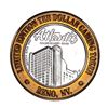 Image 2 : .999 Silver Atlantis Casino Resort Reno, NV $10 Casino Limited Edition Gaming Token