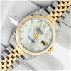 Image 2 : Rolex Men's Two Tone MOP Diamond Datejust Wristwatch with Rolex Box