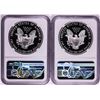 Image 2 : Lot of 1993-P & 1995-P $1 Proof American Silver Eagle Coins NGC PF69 Ultra Cameo