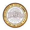 Image 2 : .999 Fine Silver Bill's Casino Lake Tahoe, Nevada $10 Limited Edition Gaming Token