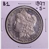 Image 1 : 1897-S $1 Morgan Silver Dollar Coin