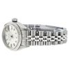 Image 4 : Rolex Ladies Stainless Steel Silver Index Datejust Oyster Perpetual Wristwatch