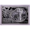 1991 $1 American Silver Eagle Coin & 2oz Silver Bar Set
