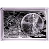 Image 1 : 1993 $1 American Silver Eagle Coin & Two Ounce Bar Set