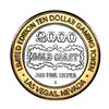 Image 2 : .999 Fine Silver Gold Coast Las Vegas $10 Casino Limited Edition Gaming Token