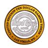 Image 2 : .999 Fine Silver Hard Rock Hotel & Casino Las Vegas $10 Limited Edition Gaming Token
