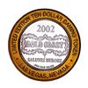 Image 2 : .999 Fine Silver Gold Coast Las Vegas, Nevada $10 Casino Limited Edition Gaming Token