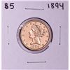 1894 $5 Liberty Head Half Eagle Gold Coin