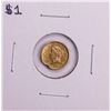 Image 1 : $1 Liberty Head Gold Dollar Coin Damaged
