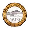 Image 1 : .999 Silver Bally's Las Vegas, Nevada $10 Casino Limited Edition Gaming Token
