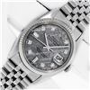 Image 2 : Rolex Men's Stainless Steel Meteorite Diamond Datejust Wristwatch