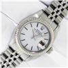 Image 1 : Rolex Ladies Stainless Steel White Oyster Perpetual Datejust Wristwatch