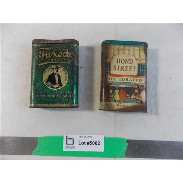 Tuxedo + Bond Street pocket tobacco tins