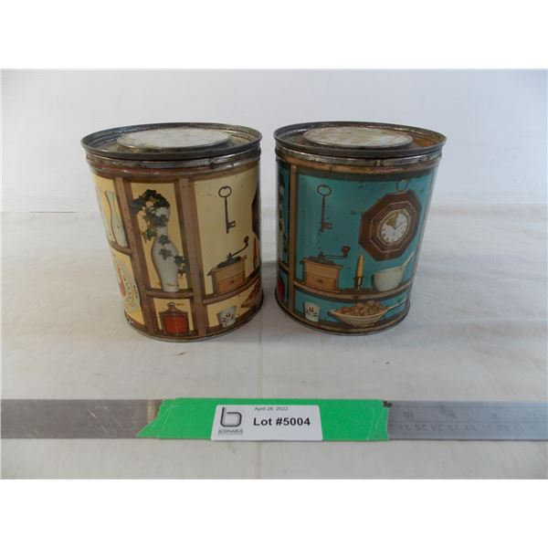 (2) Vintage coffee? tins