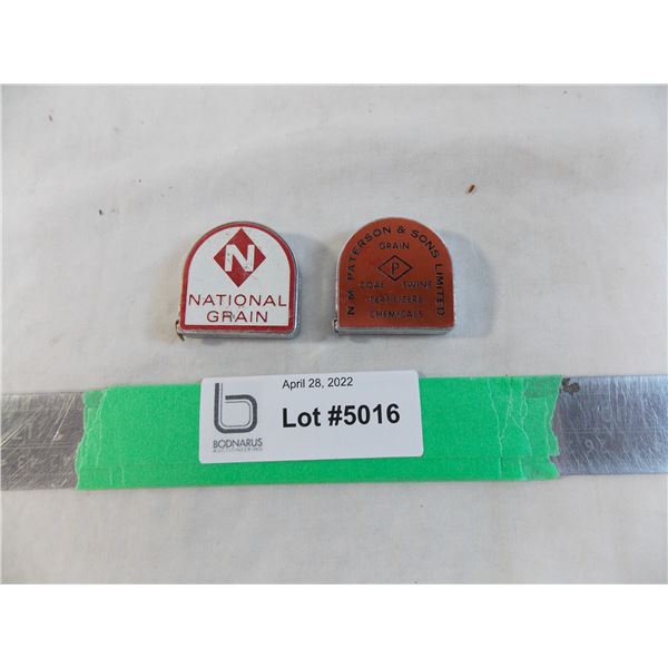 Miniature measuring tapes - National Grain + Patterson Sons