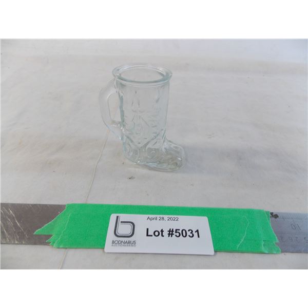 Cowboy boot shot glass - Canada souvenir