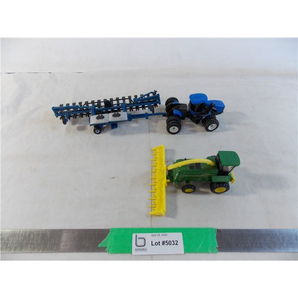 John Deere Chopper + New Holland Tractor with corn planter