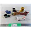Image 1 : (5) ceramic boots + 1 wood + 1 cloth shoe