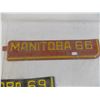 Image 3 : 1965, 66, 69 Manitoba License plate renewal tabs