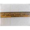Image 4 : (3) Wood rulers - JC Smith (Davidson, SK) + Hy-Grade Coal (Drumheller, AB) + Coke