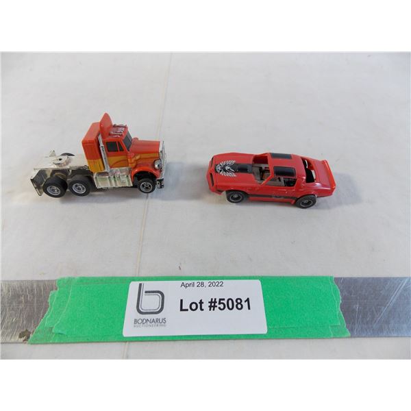 Tyco Trans AM + AFX Semi race track cars