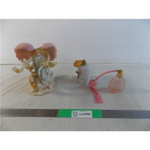 Angel ornament + 2 perfume spritzers