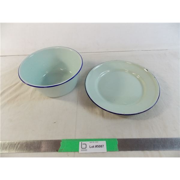 Enamel Bowl + Plate
