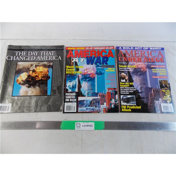 (3) Sept 11 Magazines