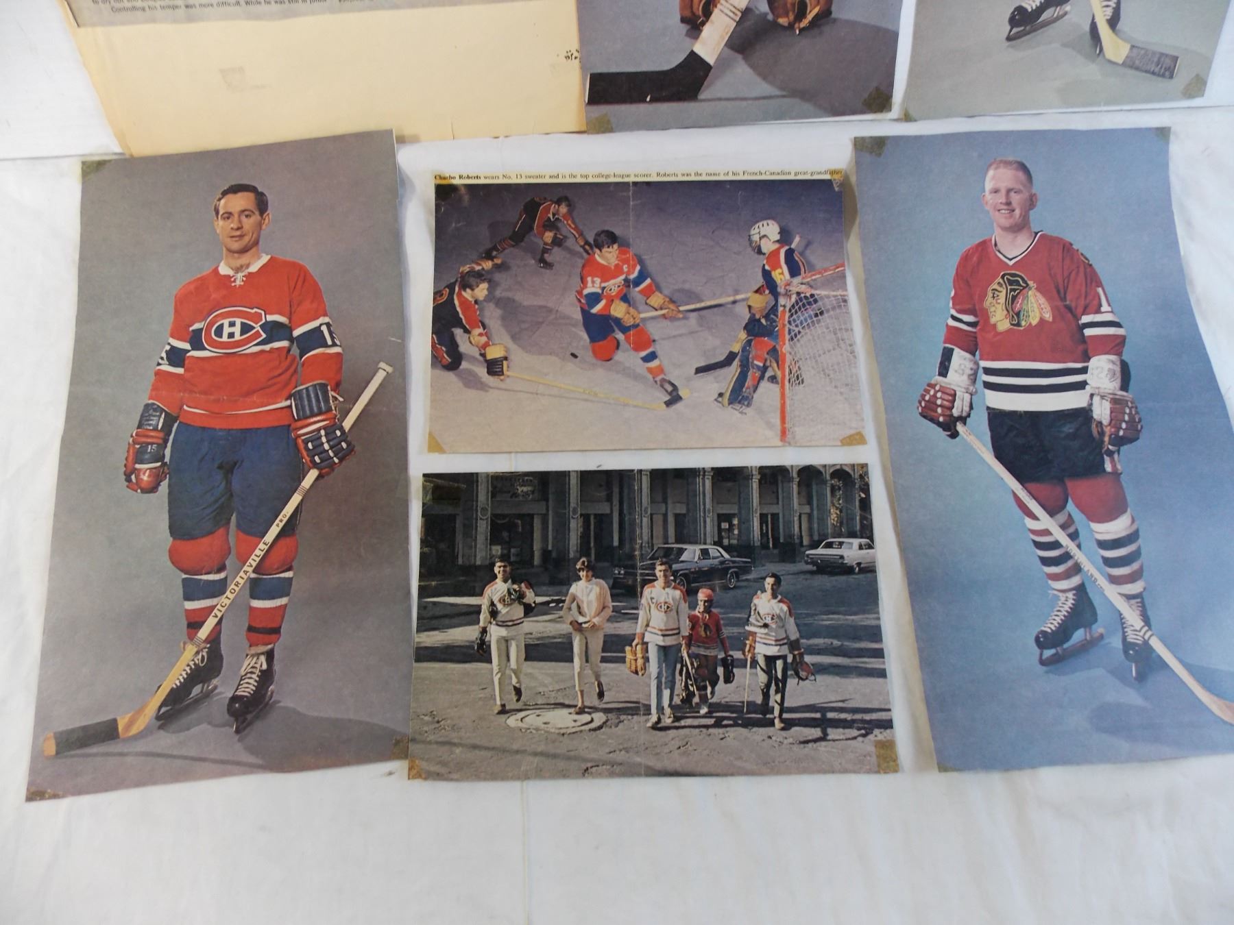 Newspaper clippings of Kent Douglas, Roger Crozier, Frank Mahovlich ...