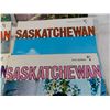 Image 4 : (6) Diamond Jubilee Saskatchewan magazines + 1964 Sask Canada Map