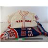 Image 1 : Boston Red Sox vintage jersey + blanket - 52 XL #9 on back