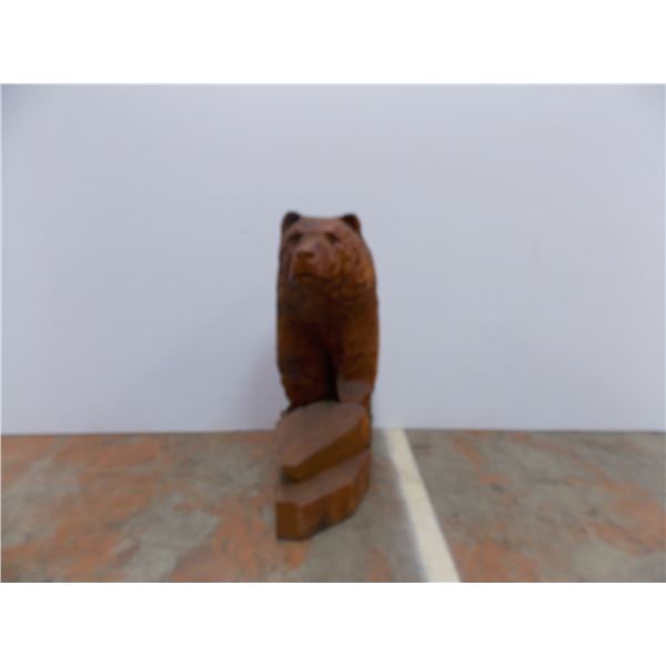 *Bear Wood Carving - 2ft tall