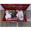 Image 6 : *Mastercraft Tool Box on Castors (with keys) - with tools inside - 27W 18D 34T