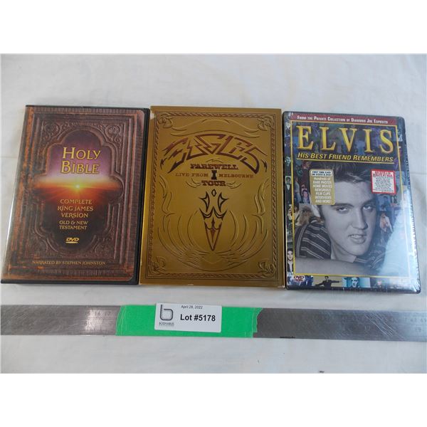 Eagles Farewell Tour DVD + Elvis DVD (sealed)