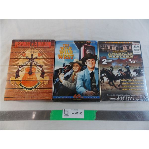 DVD's - Wild West (sealed) + American Western (sealed) + Desperado