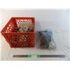 Image 1 : Milk crate filled with fittings, plumbing part