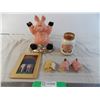 Image 1 : Ceramic bank, mini ornaments, jigglypuffs