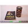 Image 1 : The Magic Cookbook and baking powder tin