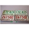 Image 1 : 1971,74 Saskatchewan License Plates (4)